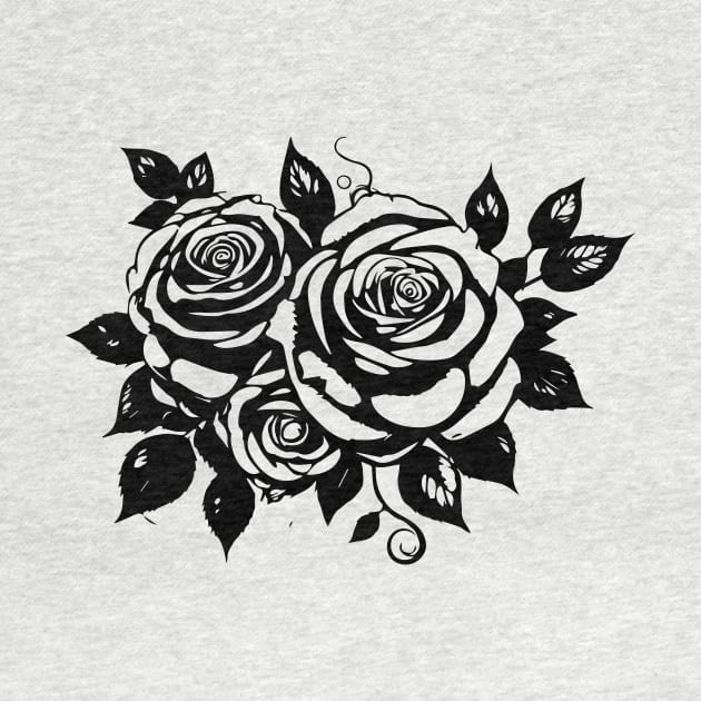 black roses by lkn